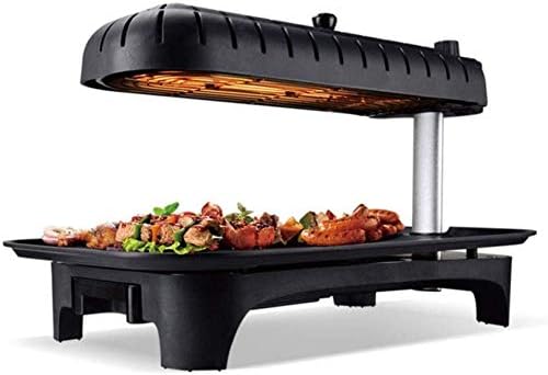 XYUGHJ Infrared Electric Grill BBQ, Grill Collecting Container Easy Cleaning Electric Grill Pan Non-Stick Coating,A