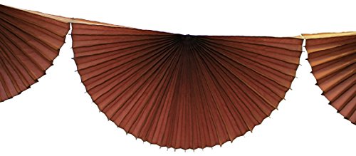 3-pack 7 Foot Tissue Paper Bunting Garland Party Decoration (Dark Brown)