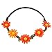 AWAYTR Lady Girl Fashion Bohemian Flower Crown Floral Garland Headbands (B-Mixed Color-9Pcs)