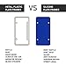 Rightcar Solutions Silicone License Plate Frame | The Original Premium Grade Silicone Car Plate Frame | Rust Proof, Rattle Proof, Weather Proof License Plate Holder (Blue)
