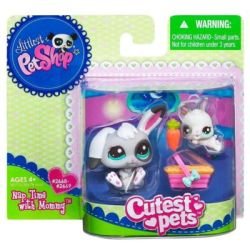 Littlest Pet Shop Cutest Pets Series 2 Figures Mommy Baby Bunnies