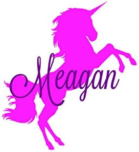 Unicorn Name Decal, Unicorn Wall Decor, Personalized Unicorn Name, Custom Name Unicorn Wall Decal,Children Nursery Wall Decor,Baby Girl Room