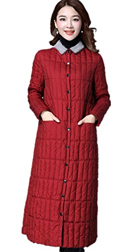 Women's Winter Frivolous Maix Length Slim Down Coats Jackets Outerwear (US Size 8-10, Dark Red) Women's Winter Frivolous Maix Length Slim Down Coats Jackets Outerwear (US Size 8-10, Dark Red)