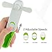 LINGSFIRE Handheld Fan Mini USB Portable Fan Rechargeable Personal Fan Desktop Fan Outdoor Fan for Home and Travel - USB Powered, 2 Speeds Pocket Fan (Green)