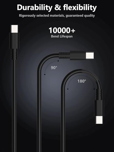 MIXYACEH 65W USB C Charger Fit for Huawei Lenovo HP Dell Asus Samsung Acer | Huawei Lenovo HP Asus Dell Samsung Acer Mac Book pro And All Computer or Smart Phones, Fast Type C AC Power Adapter Cord