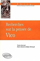 Recherches sur la pensée de Vico