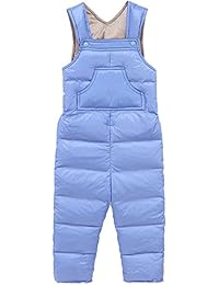 Baby Girls Boys One Piece Shoulder Strap Winter Warm Sleeveless Puffer Jumpsuit Snowsuit Romper 6-12 Months