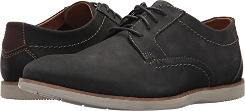 Clarks men s raharto plain oxford, blue nubuck, 10 medi…