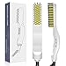 Beard Straightener, Hair Straightener Brush Multifunctional Beard Straightening Comb, Quick Styling Electric Hot Comb with LED Display and Temperature Control Settings