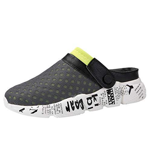 Men Sandals Closed Toe Athletic Outdoor Slides Non-Slip Comfy Walking Shoes Summer Fisherman Beach Slippers