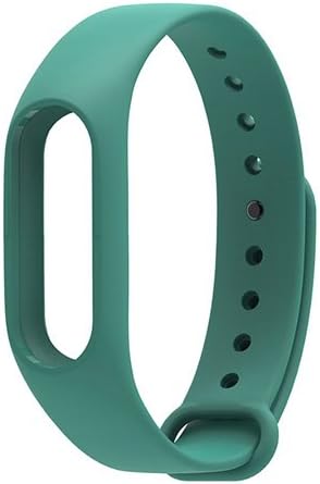 SAFESEED Replacement Waterproof Wrist Band Strap for Xiaomi MI Band 2 and HRX Edition Smart Activity Tracker (Chip not Included) - Darkgreen