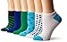 No nonsense Women's No Show Scalloped Edge Liner Sock 6-Pack, Assorted, 4-10
