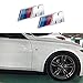 Haocc Loud M Silver 3pcs ABS Plastic Tri Color Fender Side +Rear Trunk Emblems Logo Decal Badge Sticker for All BMW