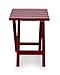 Camco 51684 Red Regular Adirondack Portable Outdoor Folding Side Table, Perfect for The Beach, Camping, Picnics, Cookouts and More, Weatherproof and Rust Resistant