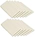 LTC LINENS Ivory Cloth Napkins Set of 12-20 Inch Dinner Napkins Washable Polyester Fabric Cloth for Dinner, Restaurant, Wedding and Party