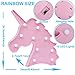 AIZESI Unicorn Marquee Light Sign Night Light Wall Decoration Room Decor,Unicorn Marquee Sign Desk Table Lamp,Kids Gift for Birthday Xmas Colorful Pink Unicorn Night Light Led (Pink) Christmas Gifts