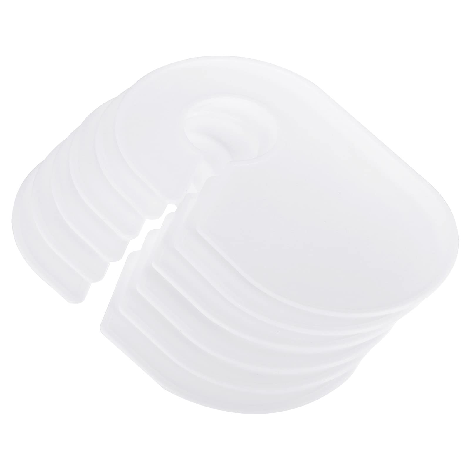 PATIKIL Clothes Dividers, 6 Pack Closet Clothing Rack Size Dividers Blank Labels Sorting Rectangular Separator for Closet Wardrobe, White