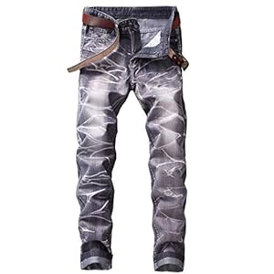 Men’s Skinny Slim Fit Stretch Straight Leg Fashion Jeans Pants www.denim.fit