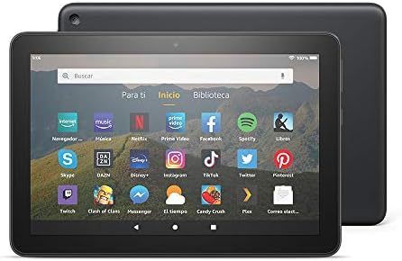 Tablet Fire HD 8, pantalla HD de 8 pulgadas, 32 GB (Negro) - Con publicidad 3 415REpQEwwL. AC
