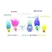 6Pcs/Set 4-7cm Dreamworks Figure, Collectible Dolls, Poppy, Branch, Guy Diamond, Biggie, Smidge, Fuzzbert, PVC Trolls Action Figures Doll Toy Trolls By Ambassador.