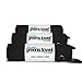 3 Pack of Jet Black Microfiber Golf Towels primary