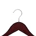 FloridaBrands Wooden Dress Hangers, Mahogany Wood Suit Clothes Hangers with High Grade Extra Smooth Finish & Chrome Hook to Organize Your Wardrobe - (Pack of 16)