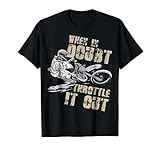 Dirt Bike T-Shirt Throttle It Out Tee Funny Motocross Gift