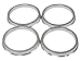 STANCEMAGIC Hubcentric Rings (Pack of 4) - 54.1mm ID to 73.1mm OD - Silver Aluminum Hubrings - Only Fits 54.1mm Vehicle Hubs and 73.1mm Wheel Centerbore - Compatible with Scion Mazda Toyota