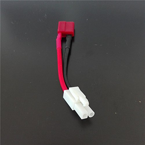 Youme 5pcs Female deans t plug to mini male tamiya connector cable tamiya connector adapter 16AWG Airsoft gun Battery Charging Adapter - Thumbnail 4