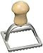 Eppicotispai Aluminum Square Ravioli Stamp with Beechwood Handle, 2-3/4 Inch by 2-3/4 Inch