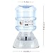Flexzion Pet Water Dispenser Station, Self Replenish Pet Waterer Automatic Gravity Fed Drinking Fountain Stand with Antimicrobial Plastic for Dog Cat Animal – (3 Gallon)thumb 3
