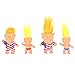 RACODA Donald Trump 2020 Election Collect Modle Long Hair Troll Doll 4pcs DIY Wearing Suit Flag Clothes Doll
