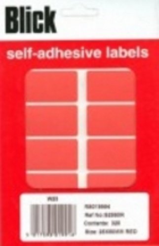 Blick Value Pack Labels 25 x 50 mm 320 Per Pack Red: Amazon.co.uk ...