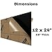 MIFFLIN Cast Plexiglass Sheet (Opaque Black, 1 Piece, 12x24 Inch, 0.118