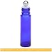 Rioa 10ml(1/3oz) Cobalt Blue Glass Roller Bottles with Stainless Steel Roller Ball for Essential Oil - Include 8 Extra Roller Ball (8 Pieces Cobalt Blue)
