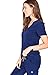 FIGS Medical Scrubs Women's Casma Three-Pocket Scrub top (Navy Blue, XL)