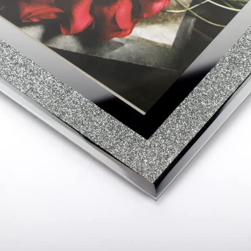 Calenzana 8x10 Picture Frame Sparkle Glass Photo Frames for Tabletop, 8