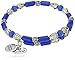 Alex and Ani Women's Seabed Wrap Bracelet Navy/Silver One Size