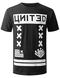URBANCREWS Mens Hipster Hip Hop Graphic Print Crewneck T-shirts