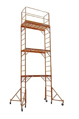 CBM Scaffold Multipurpose 18ft. Maxi Square Triple Baker-Style Scaffold Tower Package - 1,000-Lb. Capacity, Model# 3MFS