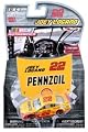 2016 Joey Logano #22 Pennzoil Paint Scheme 1/64 Scale Diecast Lionel NASCAR Authentics With Collector Plastic Hood