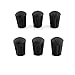 ESport 6 Pieces Black Rubber Trekking Pole Tip Protectors - Diamond Pole Replacement Tips, Fits All Standard Hiking, Trekking & Walking Poles