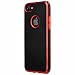 iPhone 7 Plus Case, Sherox Two-Color Shock Absorption Clear Soft TPU Bumper Case for iPhone 7 Plus 5.5 Inch (Black with Red Frame)