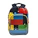 LEGO Brick Stack Eco Heritage Classic Backpack, Blue, One Size
