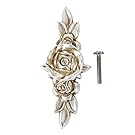 2pcs Antique Silver Rose Cabinet Drawer Furniture Door knob Handle Pull Hardware 103mm