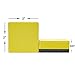 officematters Cute Magnetic Chalkboard Whiteboard Dry Erasers Cleaner. Pack of 24 (24Pcs - Yellow)