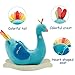 Kids Rocking Horse Toy, Peacock Rocking Horse Plush for Kid 1-3 Years,Wooden Rocking Horse/Stuffed Animal/Baby Rocker Horse/Ride Animal
