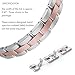 TOYOUTHS 2-Piece Extra Links Compatible with Fitbit Versa Bands Replacement Stainless Steel Metal Chains Clasps Accessories Silver+Rose Gold