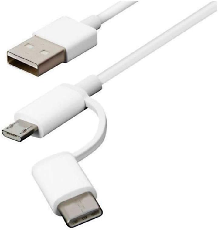 XIAOMI ECO-SYSTEMS 2-IN-1 MICRO USB TO TYPE C 100CM, White, 1 meter - Image 5