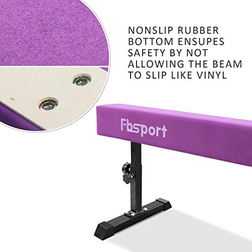 FBSPORT 8ft Adjustable Balance Beam High and Low Floor Beam Gymnastics